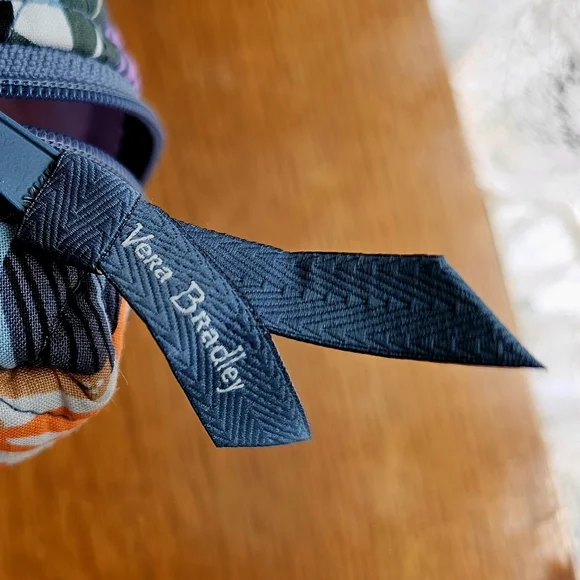 Vera Bradley Makeup or Pencil Bag Pouch In Print Palm 🌴 Floral - Picture 4 of 5